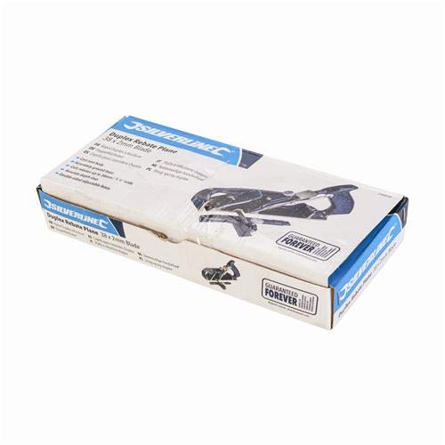 Silverline 248838 Rabot duplex à feuillure Fer 38 mm x 2 mm