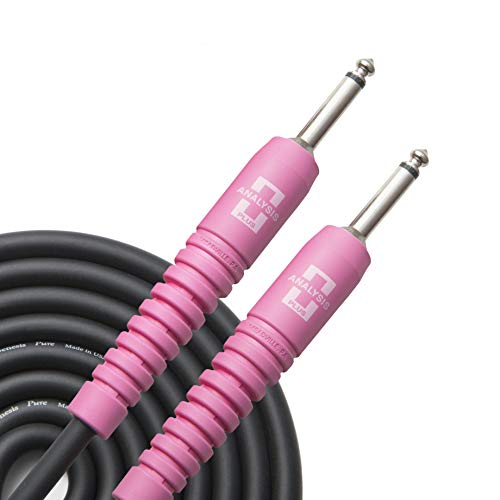 Câble d'instrument Analyse Plus Genesis Pure droit vers droit 20 Feet rose pour guitare
