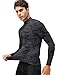 SPVISE Black Long Sleeve Compression Shirt Mens Sports Compression Tops Cool Dry Workout Running Undershirts Summer T-Shirts
