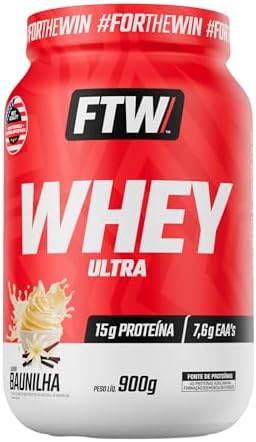 Whey Protein Ultra FTW – Pote 900g Sabor Baunilha Proteína Concen...