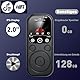 RWSRW 128GB MP3 Player Bluetooth 5.4, Ultra Slim Musik-Player mit 2.0 Zoll IPS Farbbildschirm, Mini Musik Player mit Photo Viewer, Video Play, FM Radio, Voice Recorder, E-Book Reader, Sport, Schwarz