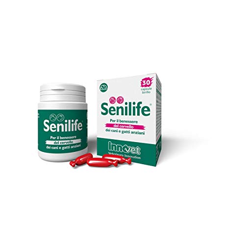 Innovet Senilife, per il benessere del cervello dei cani e gatti anziani - Confezione da 30 capsule birillo monodose