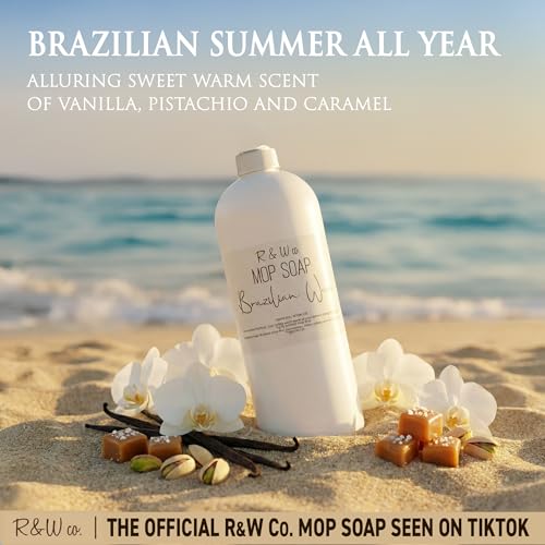R&W CO. Original 32 oz Premium Mop Soap Brazilian Waves Scented, Gentle Floor Cleaner for all Surfaces, Non-Toxic, Pet and Skin Safe Formula, Streak-Free Shine by R & W Co. - Image 2