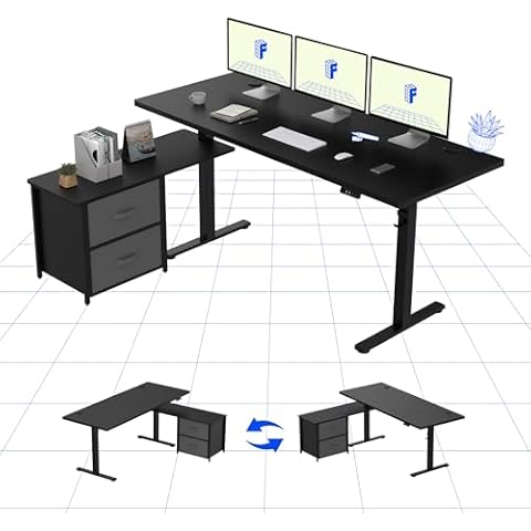 FLEXISPOT Electric L-Shaped Standing Desk Cover