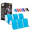 Deilin Kinesiology Tape 19.7ft Uncut Per Roll, Elastic Therapeutic Sports Tapes for Knee Shoulder and Elbow, Waterproof…
