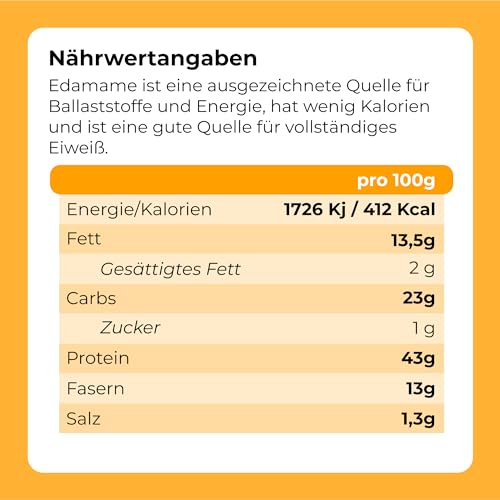 Edamame Bohnen 1 Kg | Sojabohnen geröstet leicht gesalzen | Bohnen Getrocknet I Glutenfrei und reich an Proteinen | GMO-frei | geeignet für Snacks und Diätmahlzeiten I Black Beans I Soja I Dorimed