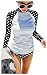 ilishop Women's UV Sun Protection Long-Sleeve Crew Rashguard 2017 Dot Rash Guards