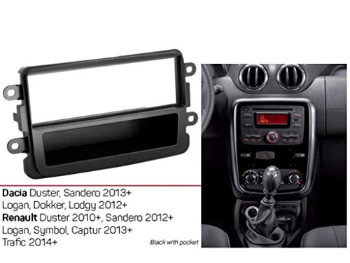 Kit montage autoradio 1 DIN pour remplacer votre poste Dacia sans couper les câbles