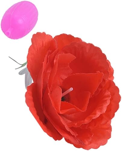 Rosetoy - Broche divertido de 1 pieza con diseño de rosas para rociar agua, simulación creativa, juguetes complicados, suministros de broma para