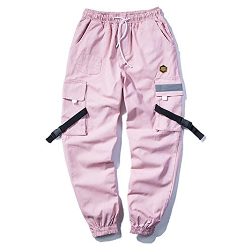 Hifeos Salopette de Loisirs pour Hommes, Broderie à Poche latérale Droite, Pantalon de Streetwear Durable et résistant à l'usure Confortable Cover