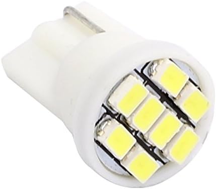 Partsam 2pcs T10 194 168 LED Bulbs White Rear License Plate Lights/Interior Dome Map Reading Lamps Car Trunks 8-3020-SMD 12V