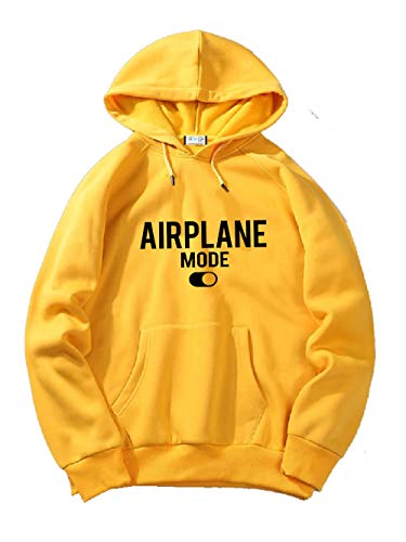 Image of The SV Style Random Print Graphic Print Pullover Hoodie, Black, Long Sleeve with Kangaroo Pocket 320 GSM Fleece Inside