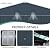 13x20 FT Heavy Duty Metal Carport-Anti-Snow Reinforced Frame & Galvanized Steel Roof,Enclosed Carport,All-Weather Vehicle Shelter for Cars,Trucks,RV (13x20FT+Dark Gray+Metal)