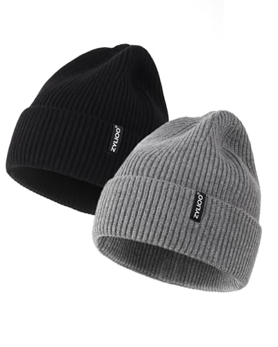 Bonnet XL/XXL pour grande tête Zylioo en maille noire