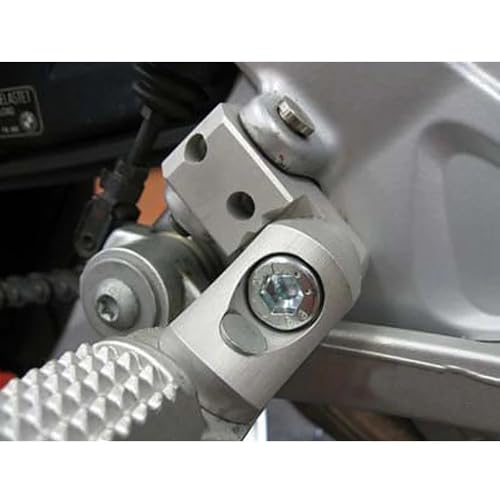 Repose-pieds réglable moto contre douleur genou abaissement pilote - 5