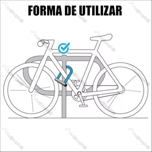Cadeado OnGuard Preto Trava U-lock Bike Mtb Chaves Reforçado Seguro Bicicleta Ciclismo