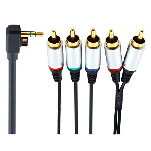 XFUNY Gold Plated Premium HDTV HD AV Component Cable AV Output Compatible with SONY Computer Entertainment PSP 2000 3000 XFUNY Gold Plated Premium HDTV HD AV Component Cable AV Output Compatible with SONY Computer Entertainment PSP 2000 3000