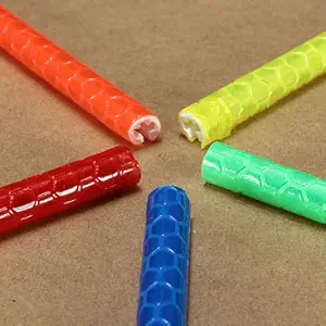 Generic 12 PCS Bike Bicycle Wheel Spoke Reflector Reflective Mount Clip Tube(Red)