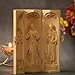 Handmade Prayer Altar of Jesus Christ/Our Lady Of La Vang/St. Dominic Catholic Triptych Religious Gifts Wooden Home Altar Jesus Christ