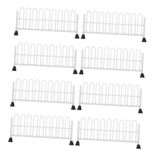 FUNNETOYU 8 Pièces Miniatures De Blocage Routier Panneau De Signalisation Miniature Jouet De Barrage Routier pour Micro-Paysage Modèle De Table De Clôtures