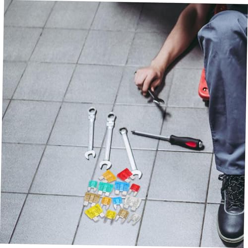 Kit de fusibles automotrices Unomor de aluminio, 220 piezas, fusibles mini para automóvil, RV y camiones miniatura 7