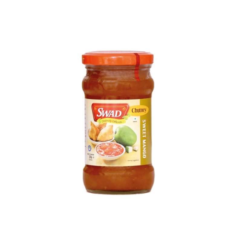 Mango Chutney Dulce 350 g en frasco de cristal Salsa india agridulce con toque suave de chile Ideal para curry, carnes, quesos, aperitivos, hamburguesas
