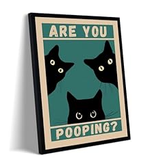 Three Black Cats(Black Frame)