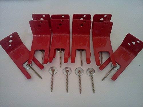 (Lot of 20) Fire Extinguisher Bracket, Wall Hook, Mount, Hanger, Universal from 5 to 13 Lb. Extinguishers, Universal for All Extinguishers with Valve Body Slots - Free Screws & WASHERS Included