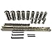 Rebrisbol Keyway Broach Sets 22Pcs HSS Metric Industrial Tools for Lathe, B-4mm, B-5mm, C-6mm, C-8mm Keyway Size