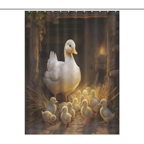 Rideau de douche canard imperméable pour résoudre les problèmes d'infiltration d'eau - 7