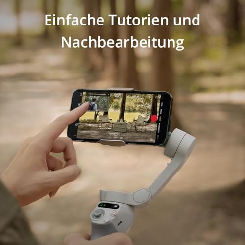 Bild 4 - DJI OSMO Mobile SE Smartphone-Gimbal, 3-Achsen-Stabilisierung, handlich und faltbar, Android- und iPhone-Gimbal mit ShotGuides, Smartphone-Gimbal mit ActiveTrack 5.0, Vlog-Stabilisator
