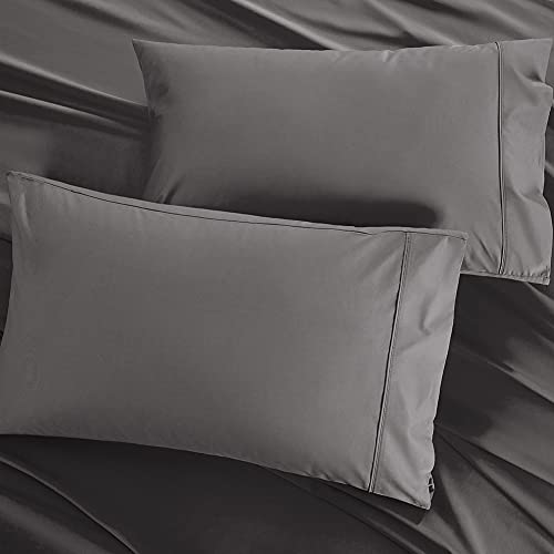 Sonoro Kate 100% Pure Egyptian Cotton Sheets Sets,Cooling Bed Sheets 800 Thread Count Long Staple Cotton,Sateen Weave For Soft And Silky Feel, Fits Mattress 16'' Deep Pocket (Dark Grey, Queen) #TOP2