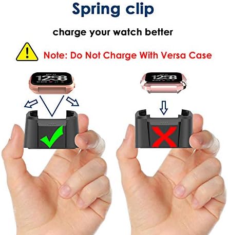 Simpeak 5Pack Soft Screen Protector Bumper Case Compatible with Fitbit Versa Smartwatch, Full Protection, Rose Pink/Clear/Silver/Black/Rose Gold