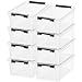 Produktbild SmartStore Aufbewahrungsbox Classic | 3,6 l | Transparent | Mit Deckel | VE 8 | Lagerkisten Kunststoffbox Stapelbox