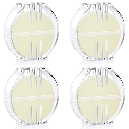 Maitys 4 Pcs Thread Wax Thread Conditioner Beeswax for Hand Sewing Embroidery Beeswax Floss Conditioner for Quilting Sewing Strengthening Line Embroidery Wax (Colorless,Clear Case)