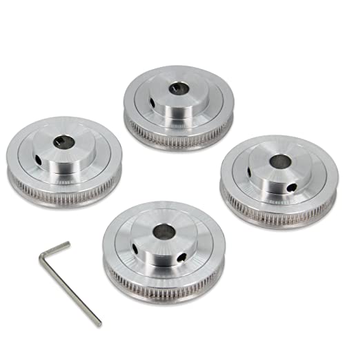 Yeebyee 2GT Pulley 80 Teeth 10mm Bore 80T Timing Belt Pulley Synchronous Wheel Aluminum for Width 6mm Belt 3D Printers P