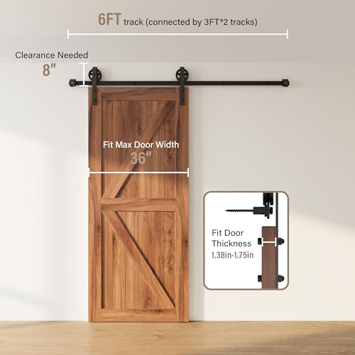 Winsoon GCM2714-A Barn Door Hardware Kit thumb #1