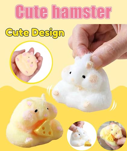 Image of Squishy Toy, Taba Squishy, Squishy Biscuit Squishy Fidget Toys Fufu Taba Stress Ball Squeeze Toys Anxiety Relief for Women /Men Stocking Fillers Birthday Gifts163 (White)