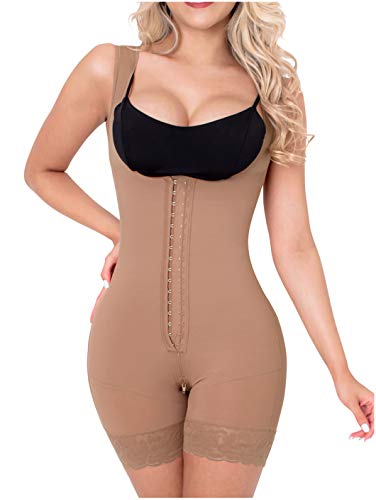 Sonryse 211BF Fajas Colombianas Reductoras Moldeadoras Postparto BBL Stage 2 Liposuction Post Surgical Compression Garments Women Shapewear Cocoa XL