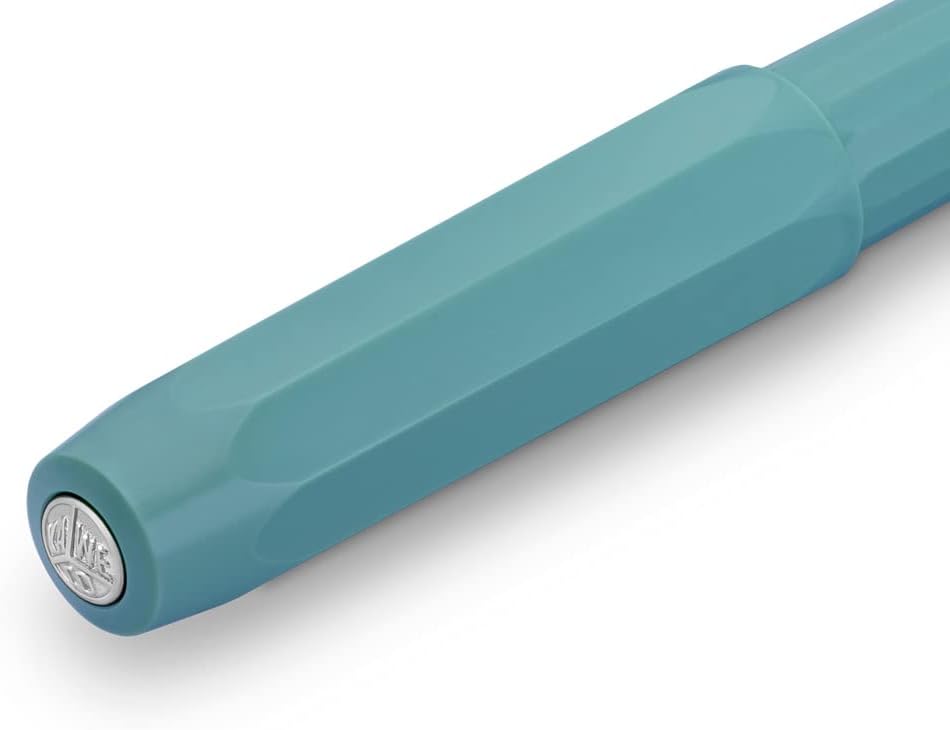 Kaweco Perkeo Rollerball Pen Breezy Teal I Gel Pen with Refill for School I Beginner Roller with Ergonomic Grip for Comfortable Writing with Interchangeable Gel Refill 14.5 cm