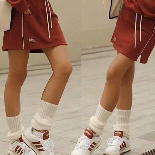 Ribbed Knitted Leg Warmers for Women Girls 80s Retro Winter Short Slouch Knee High Leg Socks For Yoga Ballet Dance4