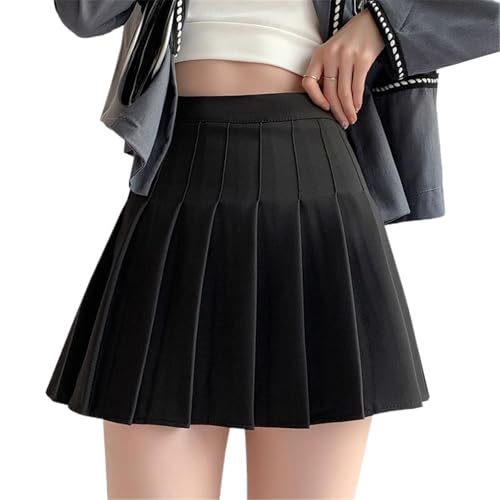 Women's High Waist Plaid Cotton Thin Short Skirt2