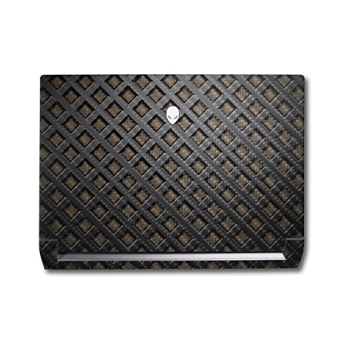 Image of MightySkins Carbon Fiber Skin Compatible with Alienware M17 R5 (2022) Full Wrap Kit - Black Wall | Protective, Durable Textured Carbon Fiber Finish | Easy to Apply & Change Styles | Made in The USA