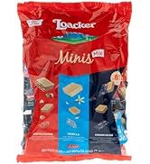 Loacker Party Pack XL, mélange de Mini Wafer Classic avec crème au chocolat, noisette et vanille, 3 ...