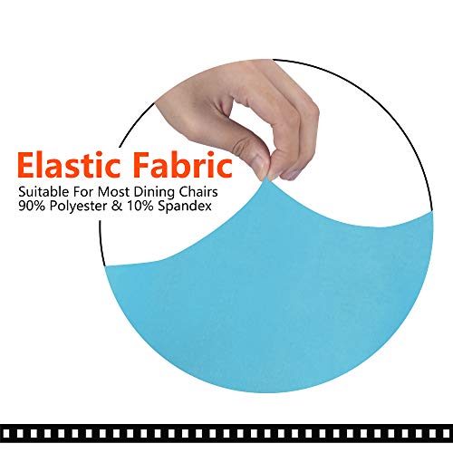 Image of SARAFLORA Office Chair Cover- Large, Teal- Removable Computer Chair Cover for Office Chair with Zipper for Universal Rotating Chair Desk Chair Cover High Back Chair Seat Washable Protector for Pets
