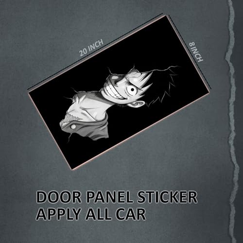 Image of Premium Car Pillar Self-Adhesive Printed Vinyl Sticker, Cool Boy Design, Vehicle Exterior Decor DIY Decal Accessory (B)