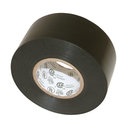 J.V. Converting JVCC Premium Grade Electrical Tape 8 mils Thick, (EL7566-AW), 1-1/2 in. x 66 ft. (Black)