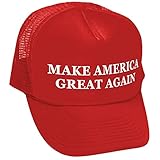 The Goozler Make America Great Again - Trump 2024 - MAGA - Trucker Cap Hat (Solid Red)