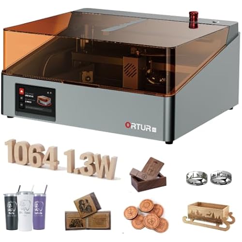 ORTUR R2 Fully Enclosed Class 1 Laser Engraver, 300x210mm Working Area, Offline Touch Screen Camera Positioning Pre-Assembled Desktop Laser Cutter for Home (2W 1064nm)
