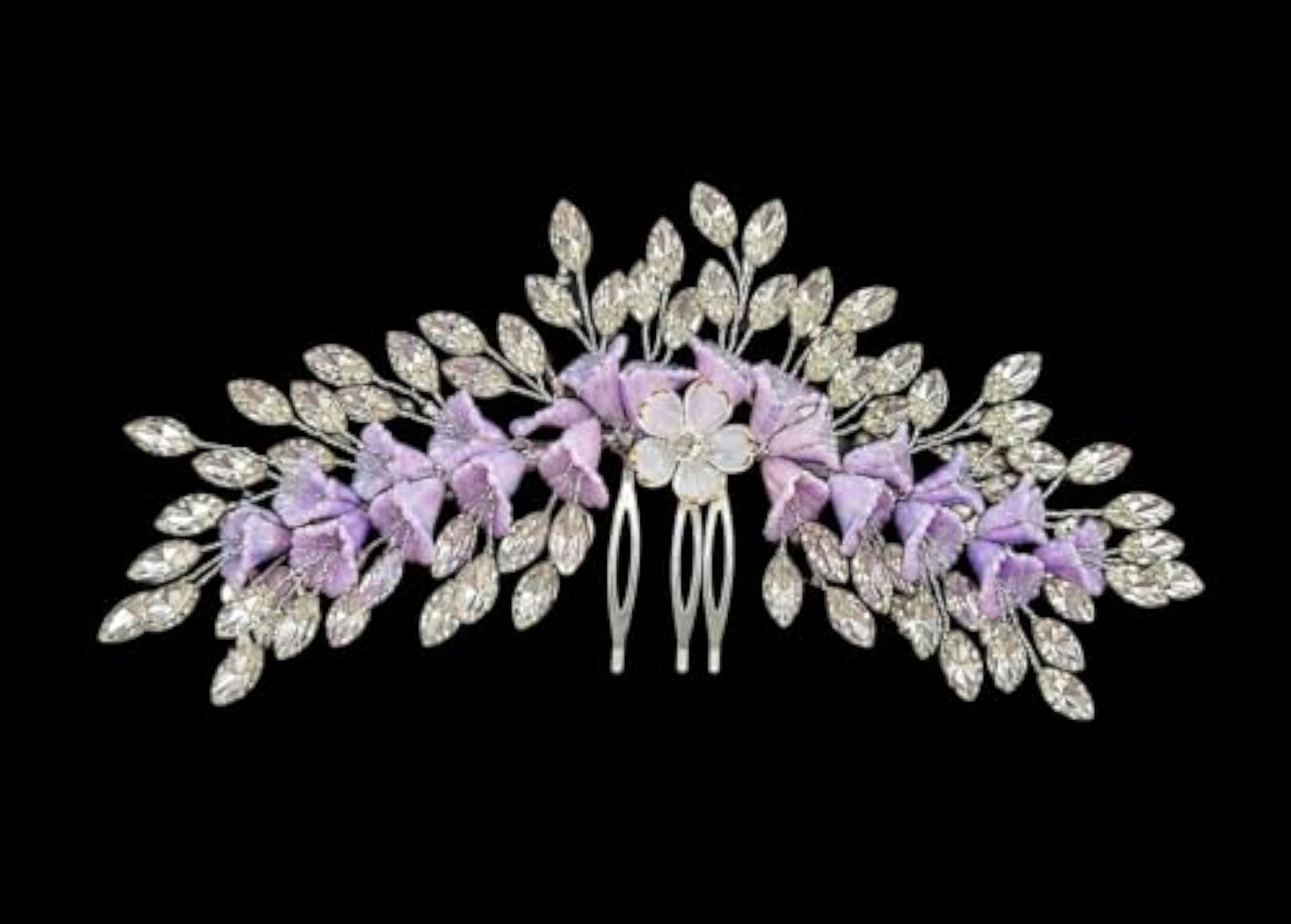 Lavender Unique Bloom Hair Brooch